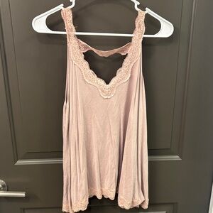 NWOT Lace Trim Tank Top